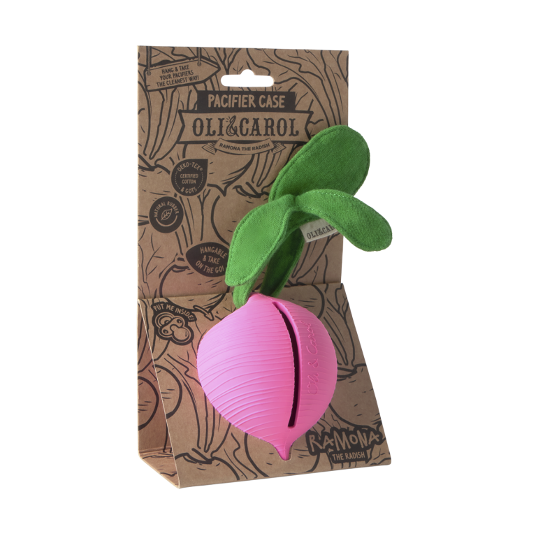 Oli&Carol Schnuller Etui | Ramona the radish – Bild 2