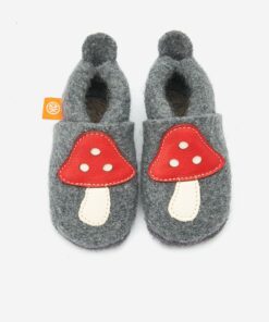 Orangenkinder Wollwalk Filz Hausschuhe | Pilz (2nd Season)