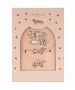 Rockahula Geschenk Set Haar & Schmuck | Sausage Dog
