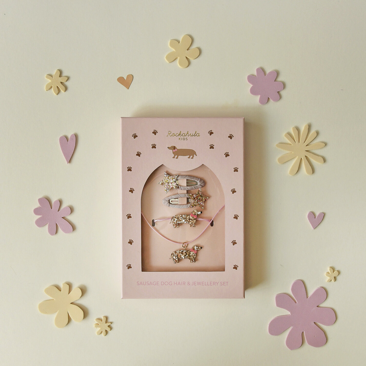 Rockahula Geschenk Set Haar & Schmuck | Sausage Dog