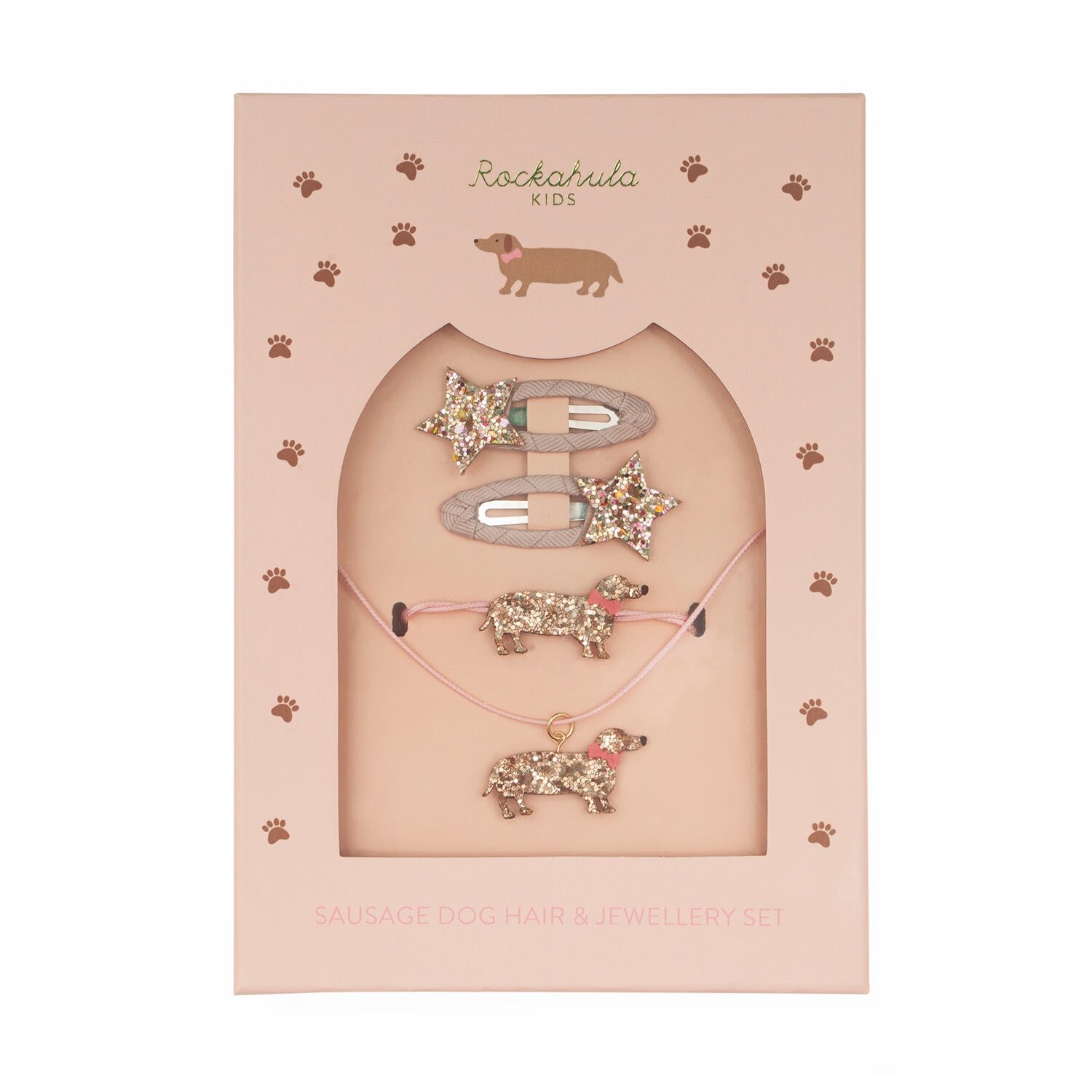 Rockahula Geschenk Set Haar & Schmuck | Sausage Dog