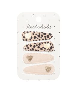 Rockahula Haarspangen | Leopard Herzen