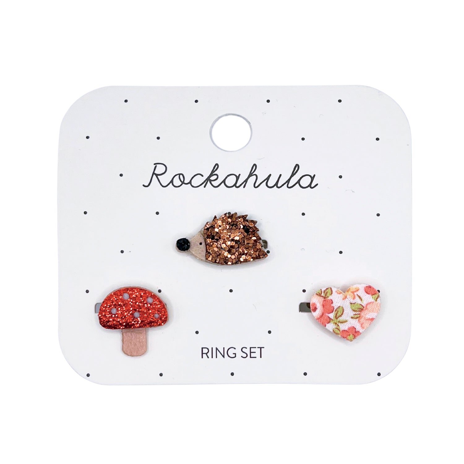 Rockahula Kinder Fingerringe Set | Hattie Hedgehog