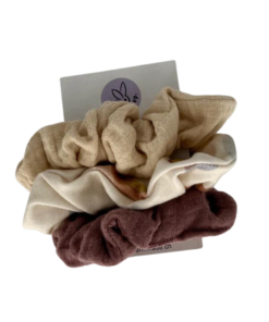 Scrunchie Set Kinder | beige-rainbow-mauve