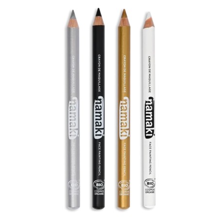 Namaki Kinder BIO Schminkstifte 4er Set | gold - silber - schwarz - weiss – Bild 2