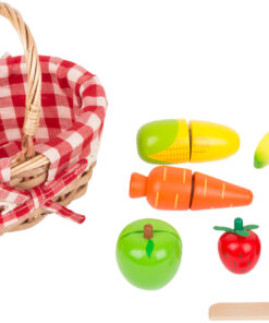 small foot Picknickkorb mit Schneide-Lebensmitteln aus Holz (ab 3 Jahren)