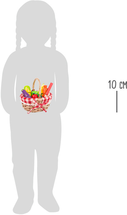 small foot Picknickkorb mit Schneide-Lebensmitteln aus Holz (ab 3 Jahren)