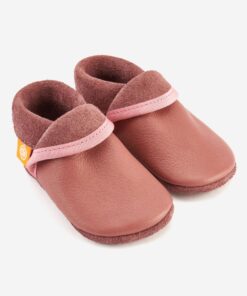 Lederfinkli / Hausschuhe Klassik lila