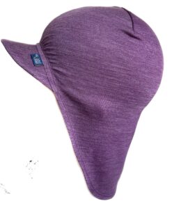 Alternative view of Glückskind Sommerkappe Merinowolle & Seide | Brombeere