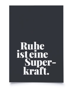 Tadah Postkarte | Ruhe ist eine Superkraft