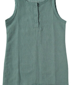 Tiralahilacha unisex Baby Strampler kurzarm LEINEN | aquamarinblau