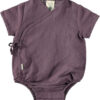 Tiralahilacha Wickel Body kurzarm LEINEN | Lila