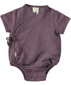 Tiralahilacha Wickel Body kurzarm LEINEN | Lila