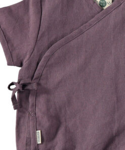 Tiralahilacha Wickel Body kurzarm LEINEN | Lila