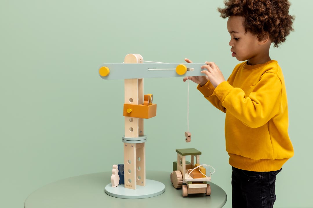 Trixie Holz Kran mit Tieren (ab 3J.) – Bild 4