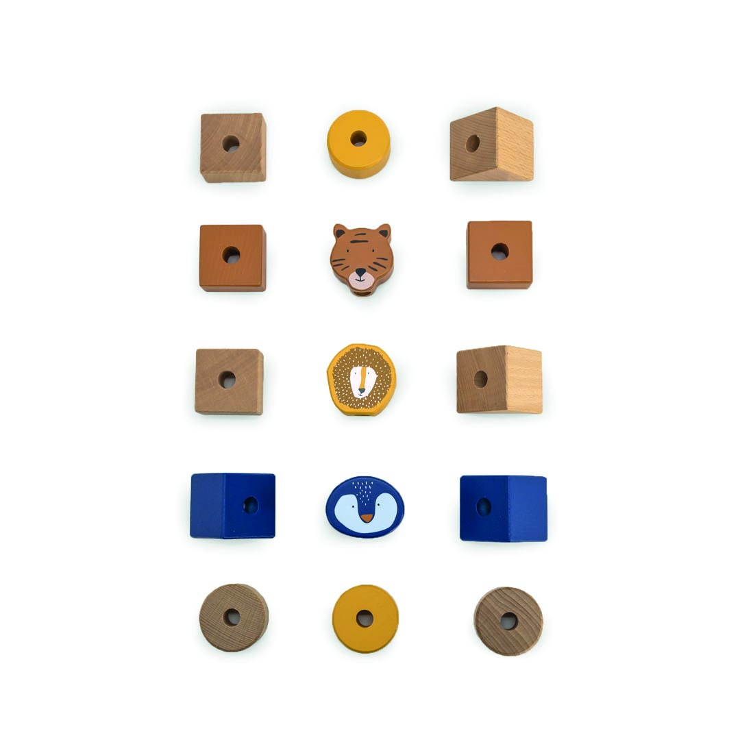 Trixie Holz Stapelspiel mit tierischen Freunden (ab 12m +) – Bild 2