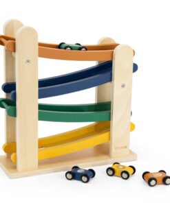 Trixie Rennbahn aus Holz mit 4 Autos