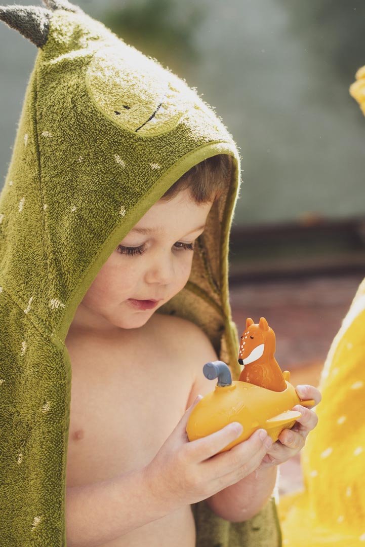 Trixie Kapuzen Badetuch 70x130 cm (18M+) | Dino – Bild 6
