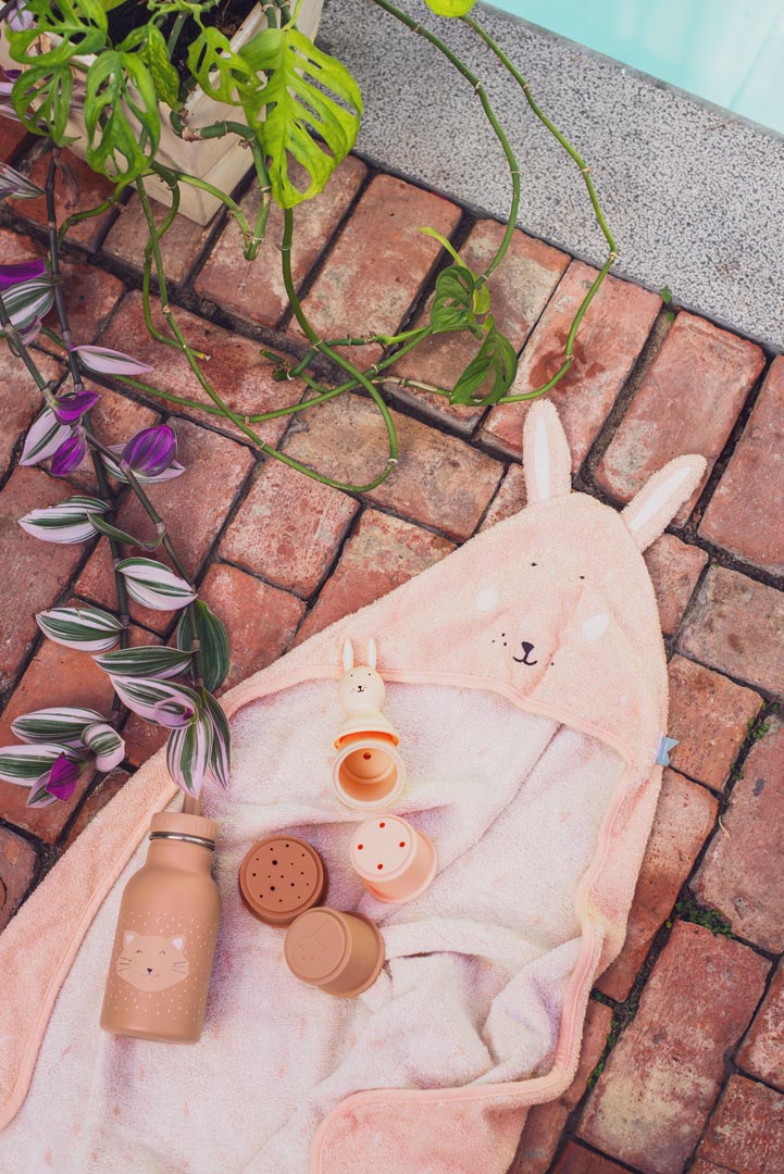 Trixie Kapuzen Badetuch 70x130 cm (18M+) | Hase