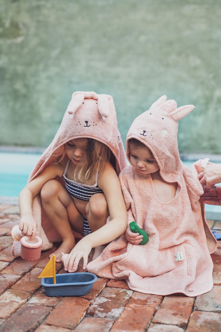 Trixie Kapuzen Badetuch 70x130 cm (18M+) | Hase – Bild 6