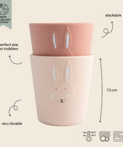 Alternative view of Trixie Silikon Becher 2er Set | Hase