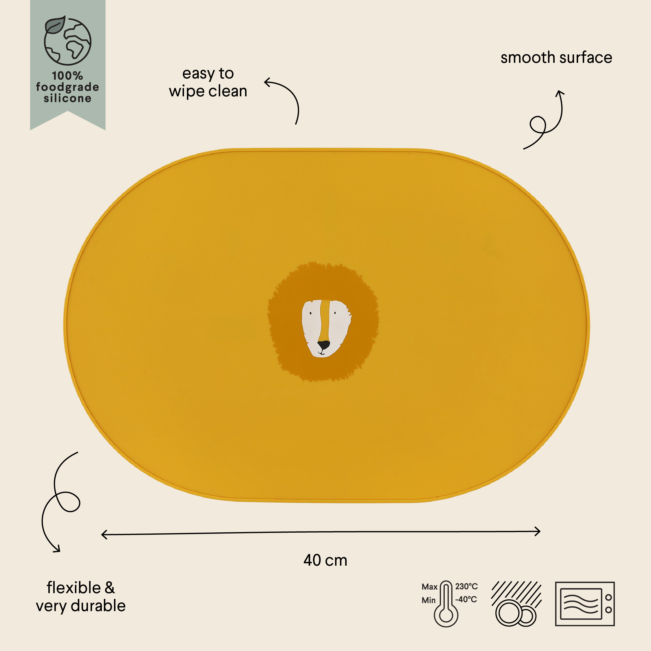 Trixie Silikon Tischset | Löwe