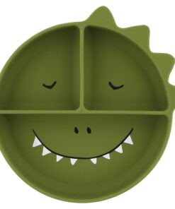 Trixie Silikon Kinderteller mit Saugnapf | Dino