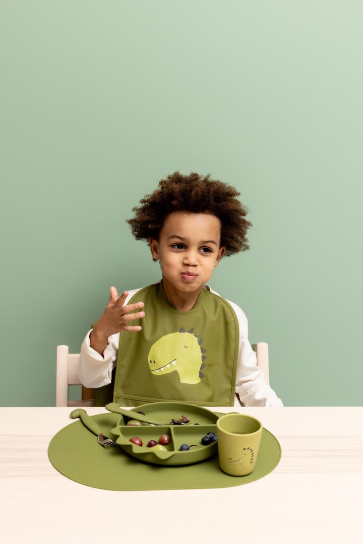 Trixie Silikon Kinderteller mit Saugnapf | Dino – Bild 3