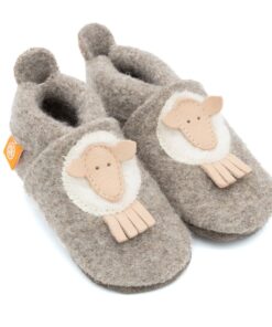 Orangenkinder Wollwalk Filz Hausschuhe | Schaf