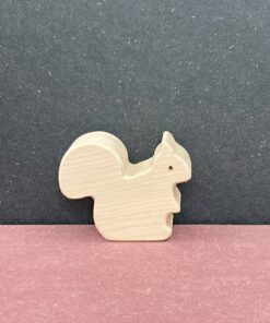 WOODLETTERS Holztier aus Arvenholz (Made in CH) | Eichhörnchen